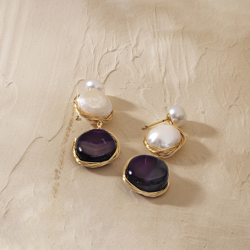 La Perla Viola Earrings
